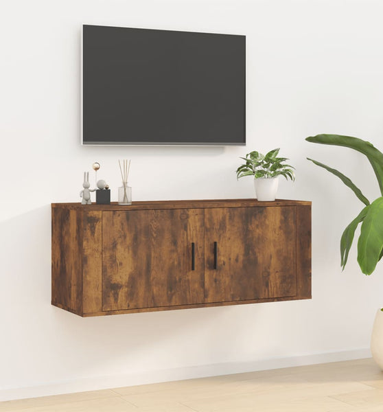 TV-Wandschrank Räuchereiche 100x34,5x40 cm