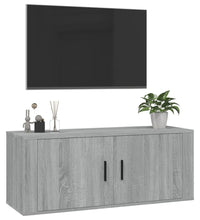 TV-Wandschrank Grau Sonoma 100x34,5x40 cm
