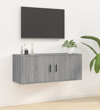 TV-Wandschrank Grau Sonoma 100x34,5x40 cm