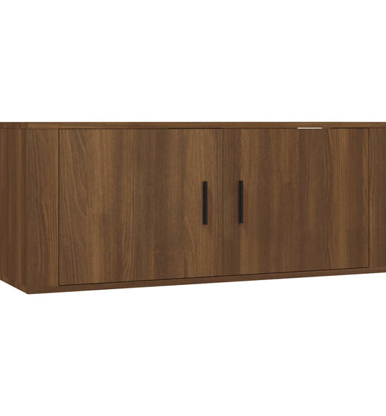 TV-Wandschrank Braun Eichen-Optik 100x34,5x40 cm