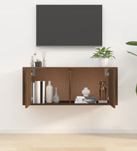 TV-Wandschrank Braun Eichen-Optik 100x34,5x40 cm