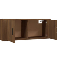 TV-Wandschrank Braun Eichen-Optik 100x34,5x40 cm