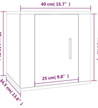 TV-Wandschrank Schwarz 40x34,5x40 cm