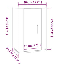 TV-Wandschrank Schwarz 40x34,5x60 cm