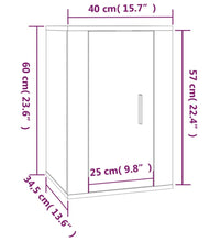 TV-Wandschrank Braun Eichen-Optik 40x34,5x60 cm