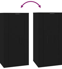 TV-Wandschrank Schwarz 40x34,5x80 cm