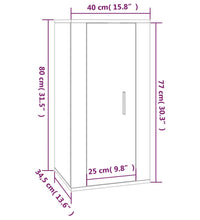 TV-Wandschrank Schwarz 40x34,5x80 cm