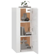 TV-Wandschrank Hochglanz-Weiß 40x34,5x80 cm