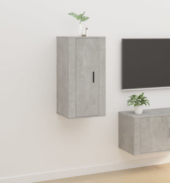 TV-Wandschrank Betongrau 40x34,5x80 cm