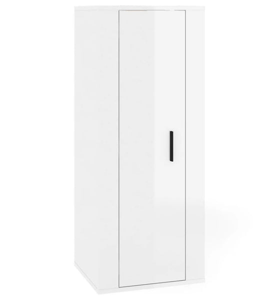 TV-Wandschrank Hochglanz-Weiß 40x34,5x100 cm