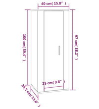 TV-Wandschrank Grau Sonoma 40x34,5x100 cm