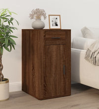 Büroschrank Braun Eichen-Optik 40x49x75 cm Holzwerkstoff