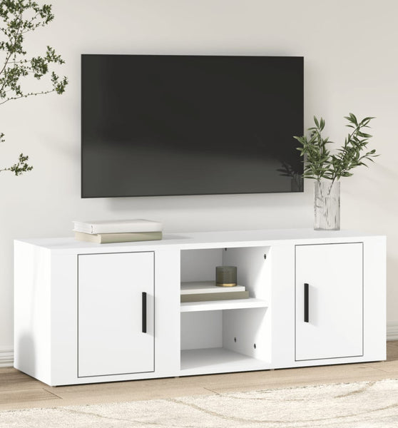 TV-Schrank Weiß 100x31,5x35 cm Holzwerkstoff