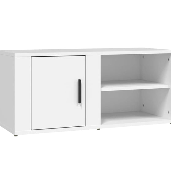 TV-Schrank Weiß 80x31,5x36 cm Holzwerkstoff