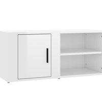 TV-Schrank Hochglanz-Weiß 80x31,5x36 cm Holzwerkstoff