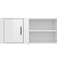 TV-Schrank Hochglanz-Weiß 80x31,5x36 cm Holzwerkstoff