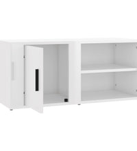 TV-Schrank Hochglanz-Weiß 80x31,5x36 cm Holzwerkstoff