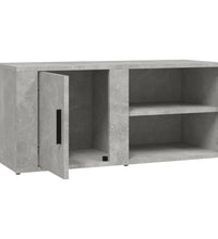 TV-Schrank Betongrau 80x31,5x36 cm Holzwerkstoff