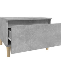 Beistelltisch Betongrau 50x46x35 cm Holzwerkstoff