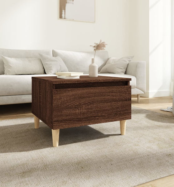 Beistelltisch Braun Eichen-Optik 50x46x35 cm Holzwerkstoff