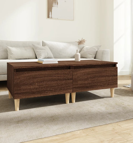 Beistelltische 2 Stk. Braun Eiche 50x46x35 cm Holzwerkstoff