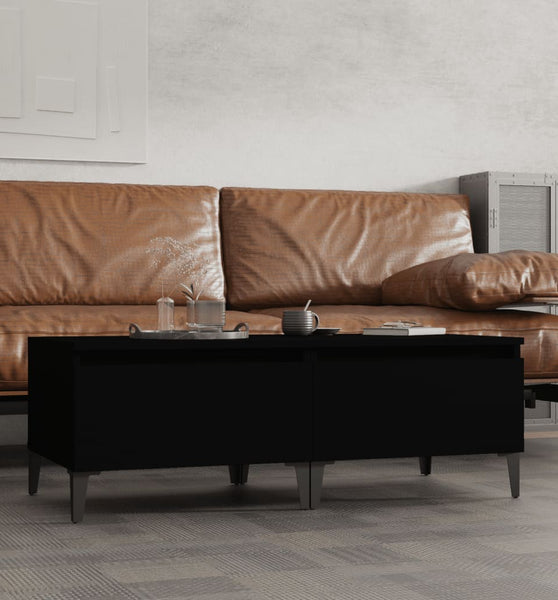 Beistelltische 2 Stk. Schwarz 50x46x35 cm Holzwerkstoff
