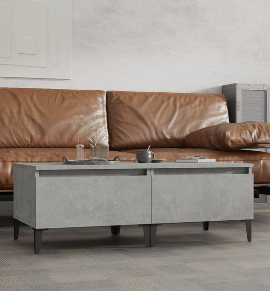 Beistelltische 2 Stk. Betongrau 50x46x35 cm Holzwerkstoff