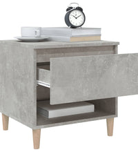 Nachttische 2 Stk. Betongrau 50x46x50 cm Holzwerkstoff