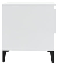 Beistelltisch Hochglanz-Weiß 50x46x50 cm Holzwerkstoff