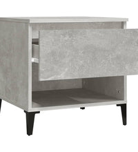 Beistelltische 2 Stk. Betongrau 50x46x50 cm Holzwerkstoff