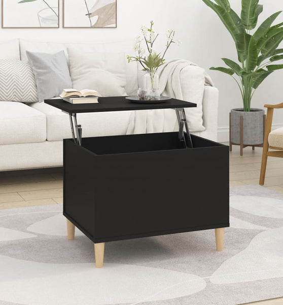 Couchtisch Schwarz 60x44,5x45 cm Holzwerkstoff