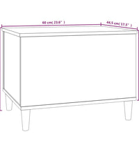 Couchtisch Grau Sonoma 60x44,5x45 cm Holzwerkstoff