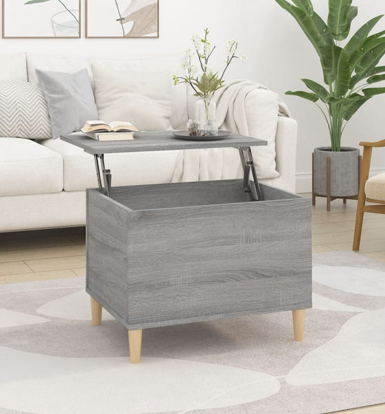 Couchtisch Grau Sonoma 60x44,5x45 cm Holzwerkstoff