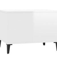 Couchtisch Hochglanz-Weiß 60x44,5x45 cm Holzwerkstoff