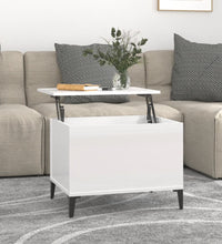 Couchtisch Hochglanz-Weiß 60x44,5x45 cm Holzwerkstoff