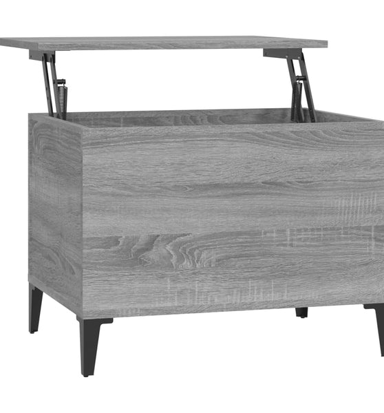 Couchtisch Grau Sonoma 60x44,5x45 cm Holzwerkstoff