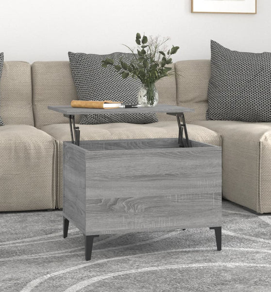 Couchtisch Grau Sonoma 60x44,5x45 cm Holzwerkstoff
