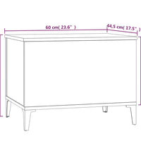 Couchtisch Braun Eichen-Optik 60x44,5x45 cm Holzwerkstoff