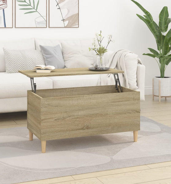 Couchtisch Sonoma-Eiche 90x44,5x45 cm Holzwerkstoff