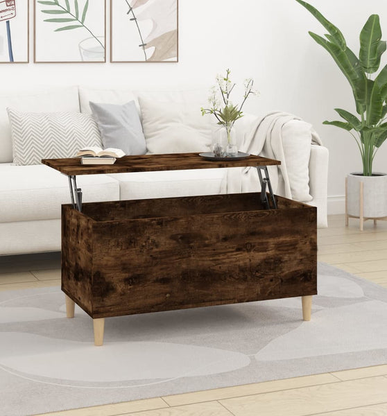 Couchtisch Räuchereiche 90x44,5x45 cm Holzwerkstoff