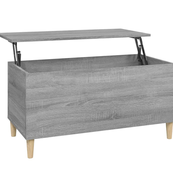 Couchtisch Grau Sonoma 90x44,5x45 cm Holzwerkstoff