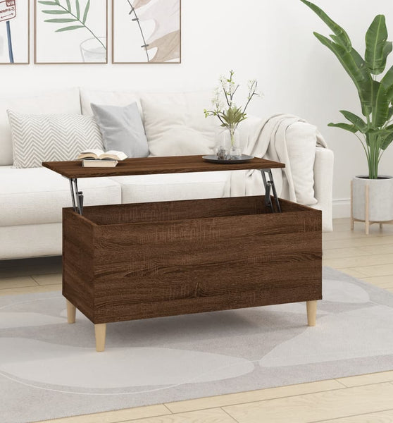 Couchtisch Braun Eichen-Optik 90x44,5x45 cm Holzwerkstoff