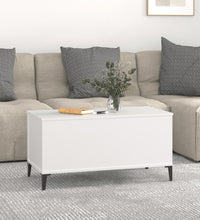 Couchtisch Weiß 90x44,5x45 cm Holzwerkstoff