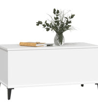 Couchtisch Weiß 90x44,5x45 cm Holzwerkstoff