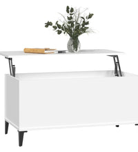 Couchtisch Weiß 90x44,5x45 cm Holzwerkstoff
