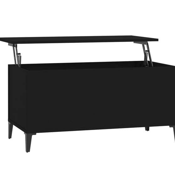 Couchtisch Schwarz 90x44,5x45 cm Holzwerkstoff