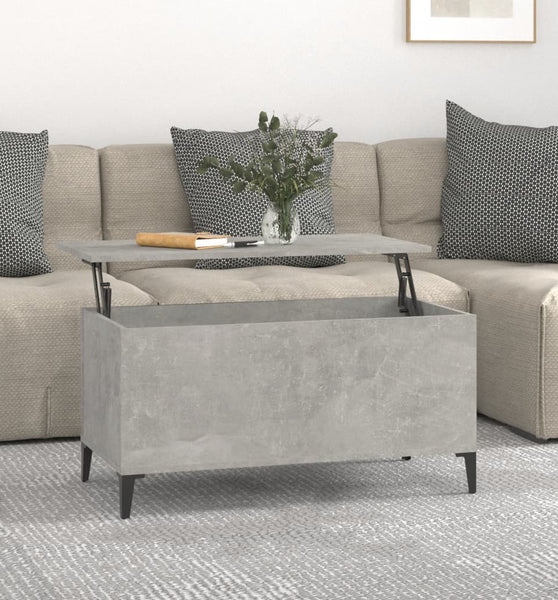 Couchtisch Betongrau 90x44,5x45 cm Holzwerkstoff