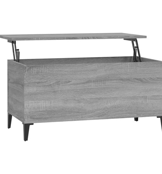Couchtisch Grau Sonoma 90x44,5x45 cm Holzwerkstoff