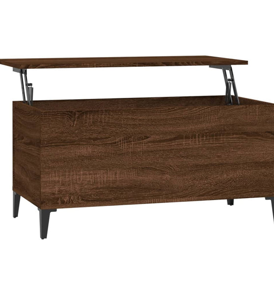Couchtisch Braun Eichen-Optik 90x44,5x45 cm Holzwerkstoff