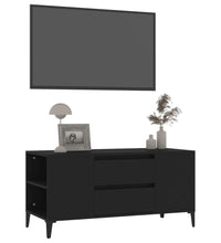 TV-Schrank Schwarz 102x44,5x50 cm Holzwerkstoff
